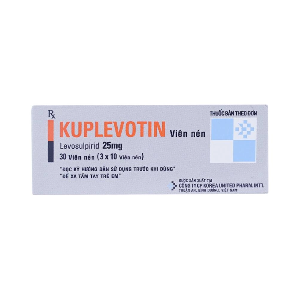 Thuốc trị rối loạn chức năng tiêu hoá KUPLEVOTIN hộp 3 vỉ x 10 viên nén