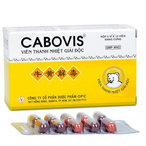 Viên thanh nhiệt giải độc Cabovis hộp 50 viên