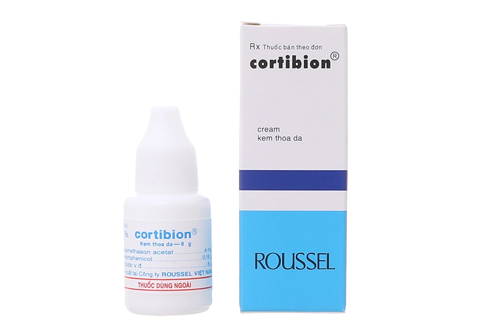 Kem bôi trị viêm da Cortibion hộp 1 chai 8g