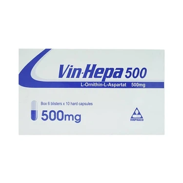 Thuốc điều trị các bệnh lý ở gan Vin-Hepa 500 hộp 6 vỉ x 10 viên