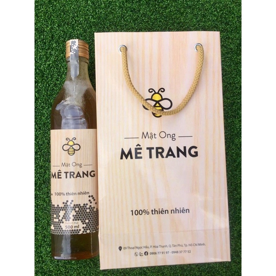 Mật ong rừng thiên nhiên hoa nhãn Mê Trang chai 500ml