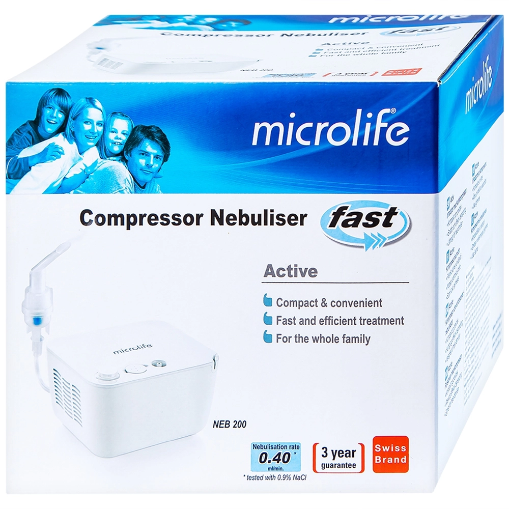 Máy xông khí dung Microlife NEB200 hộp 1 cái