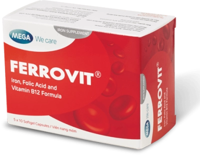 Thuốc bổ sung sắt FERROVIT hộp 5 vỉ x 10 viên