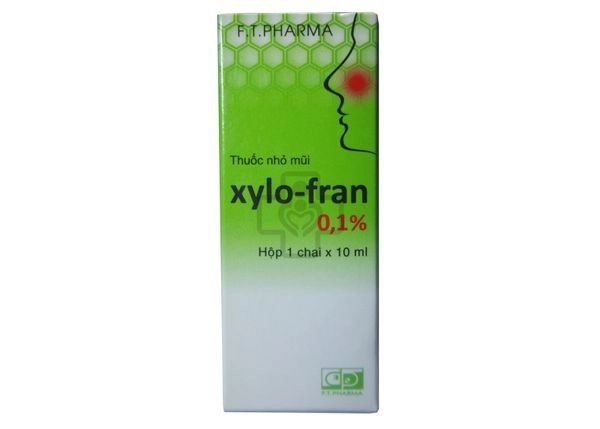 Thuốc nhỏ mũi Xylo-fran 0,1% hộp 1 chai 10 ml