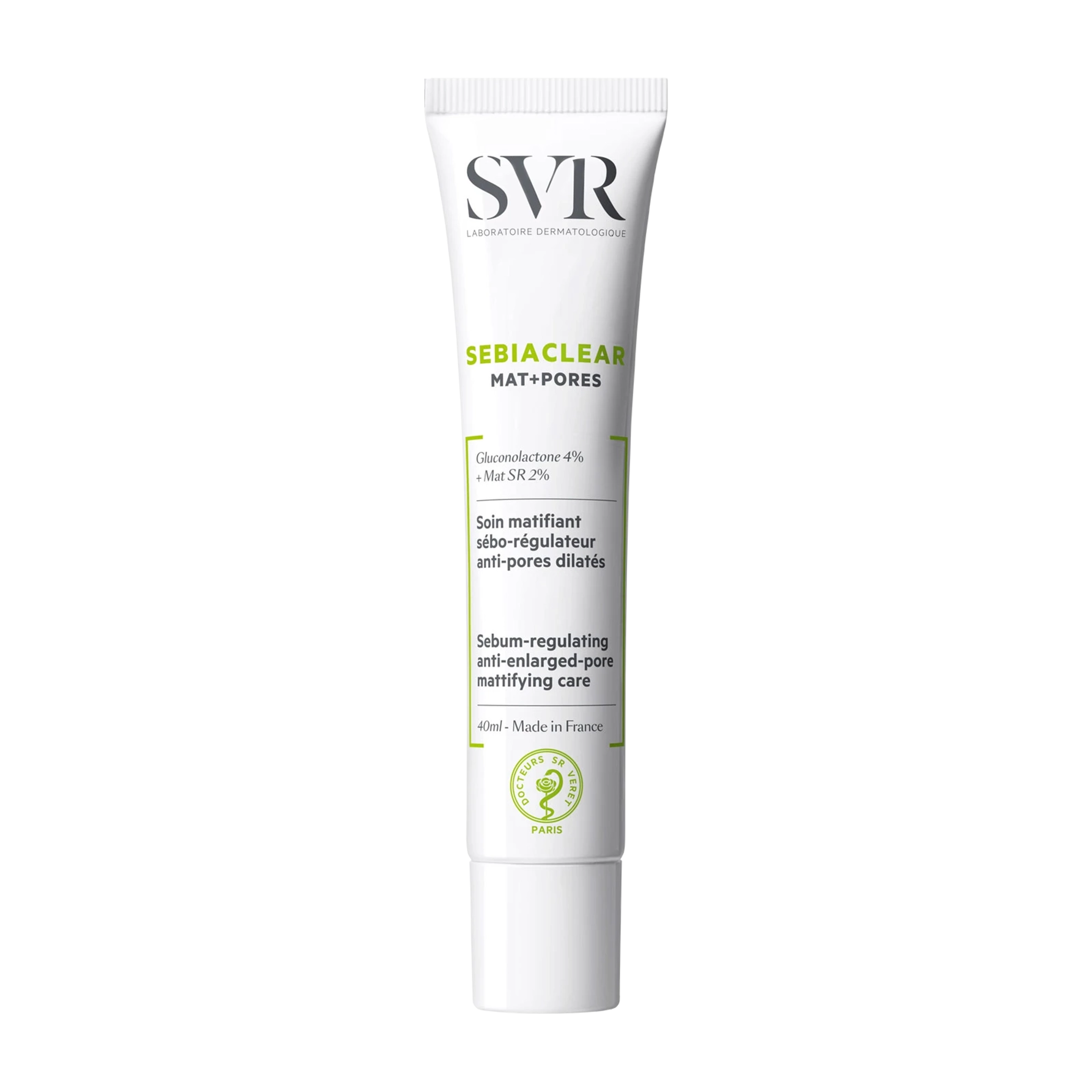 Kem dưỡng giảm mụn, bóng nhờn & se lỗ chân lông SVR Sebiaclear Mat + Pores tuýp 40ml
