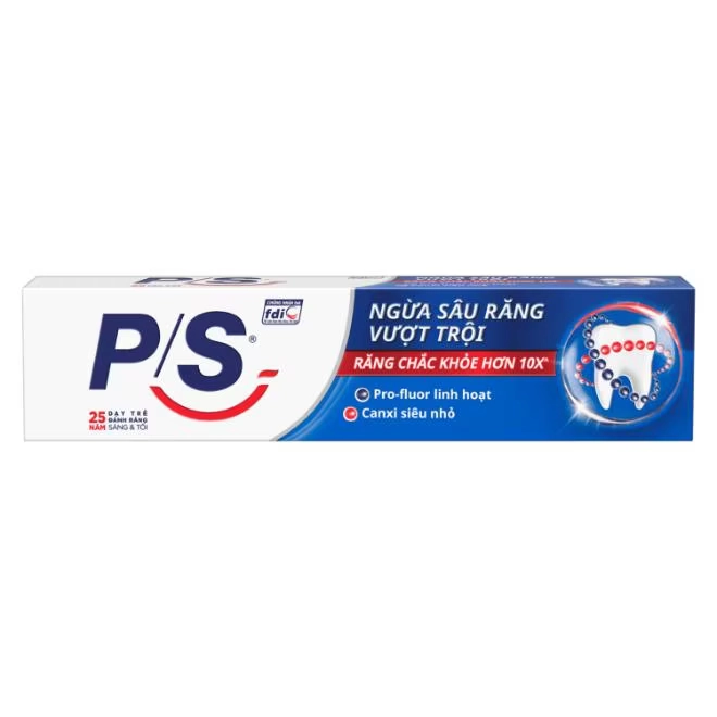 Kem đánh răng P/S Ngừa Sâu Răng Vượt Trội hộp 1 tuýp 100g