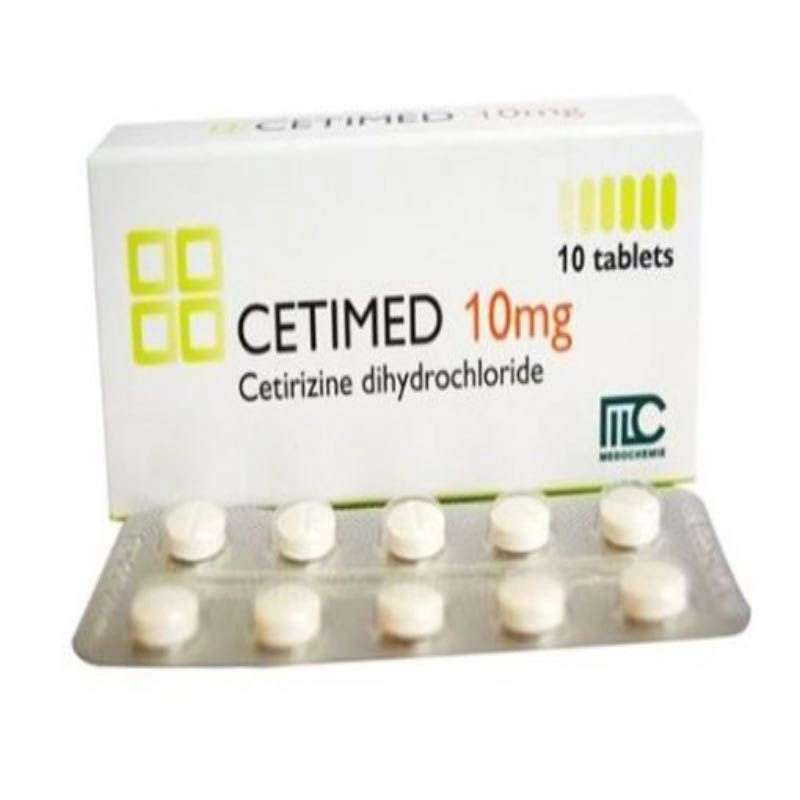 Thuốc chống dị ứng Cetimed 10MG  hộp 10 viên