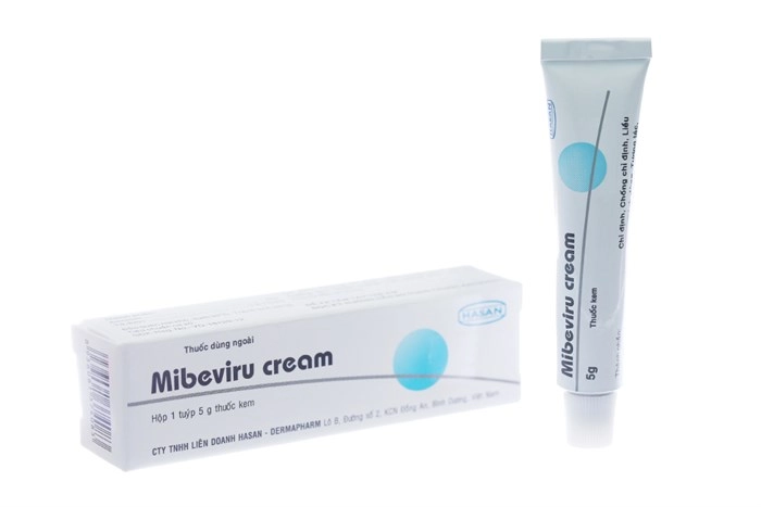 Kem bôi trị virus Herpes Mibeviru hộp 1 tuýp 5g