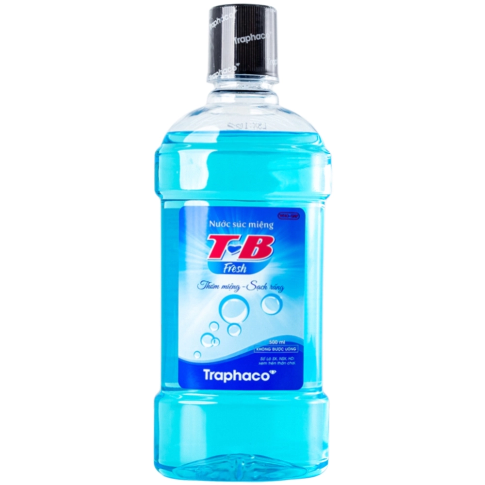 Nước súc miệng hỗ trợ trị sâu răng, viêm họng TB Fresh chai 500ml