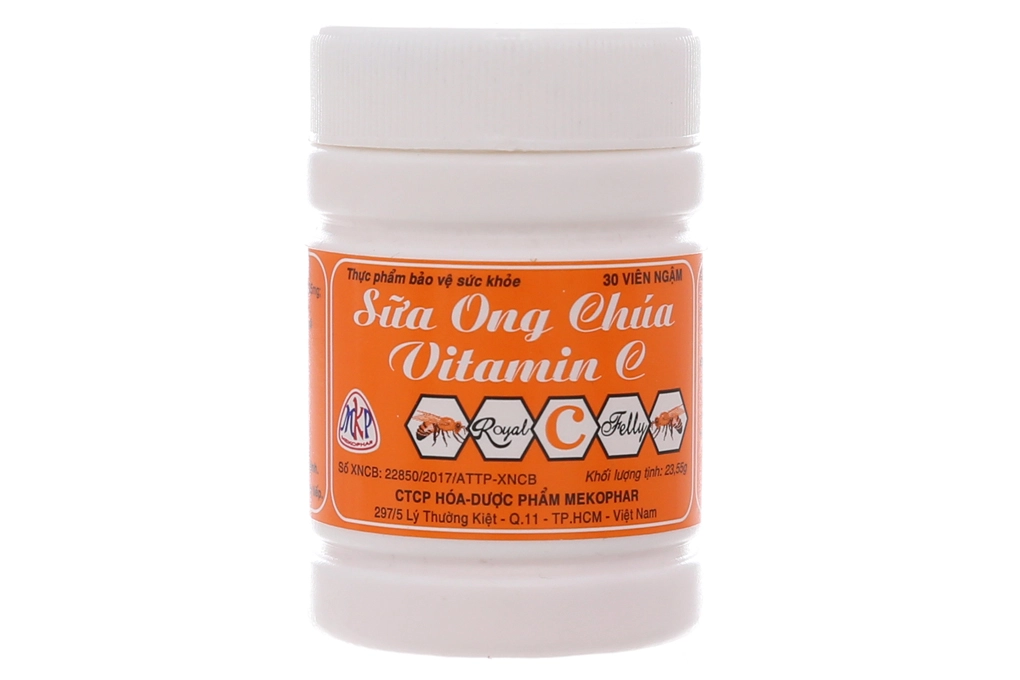 Kẹo ngậm Sữa Ong Chúa vitamin C hộp 30 viên