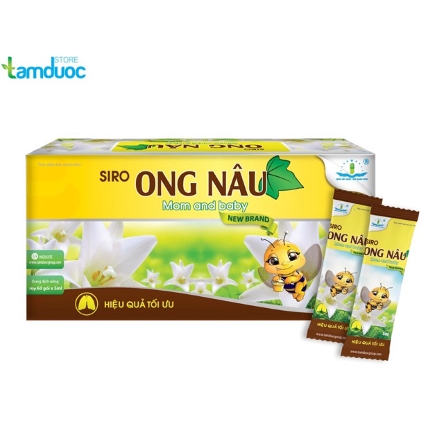 Siro Ong Nâu Mom And Baby Zero hộp 30 gói x 5ml