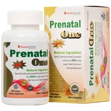 Thực phẩm bảo vệ sức khỏe, cung cấp vitamin và khoáng chất Prenatal One Vitamins For Life cung cấp DHA