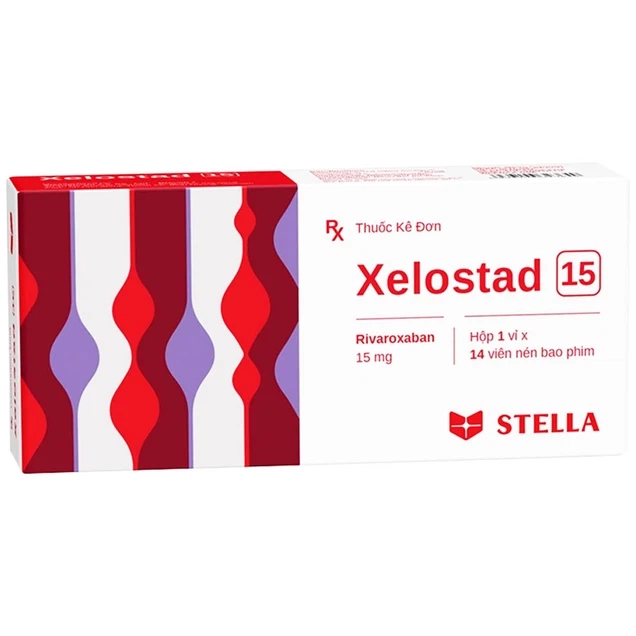Dự phòng đột quỵ, thuyên tắc mạch toàn thân Xelostad 15 Stella hộp 1 vỉ x 14 viên