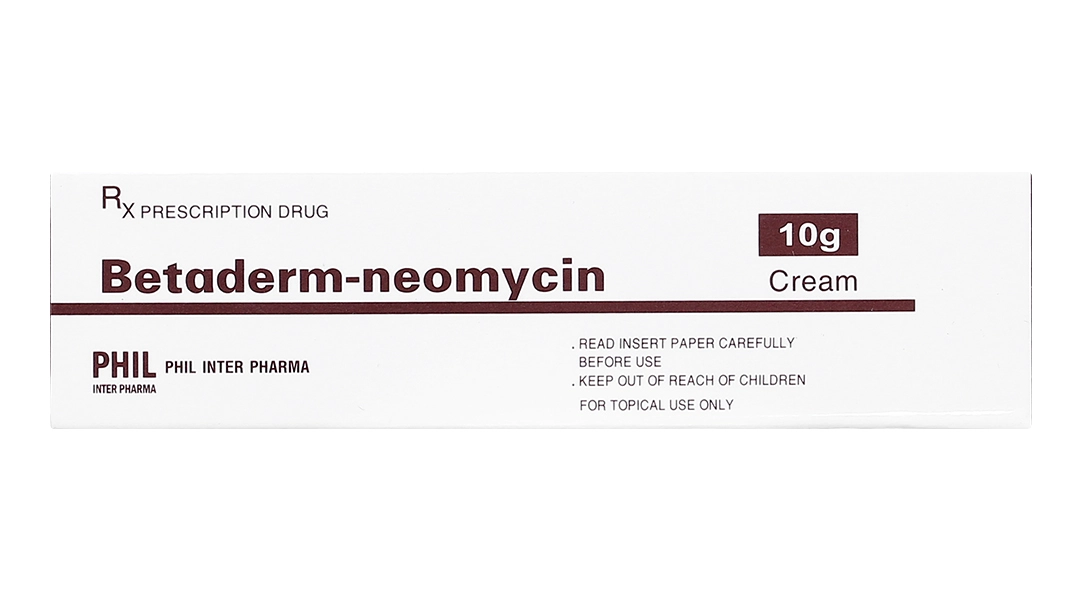 Thuốc bôi điều trị viêm da dị ứng, nhiễm trùng Betaderm-neomycin hộp 1 tuýp 10g