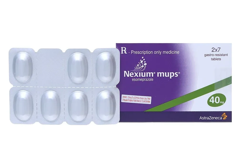 Thuốc trị loét dạ dày tá tràng Nexium mups 40mg hộp 14 viên