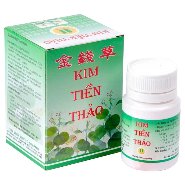 Điều trị sỏi thận, viêm đường tiết niệu Kim Tiền Thảo Vạn Xuân hộp 60 viên