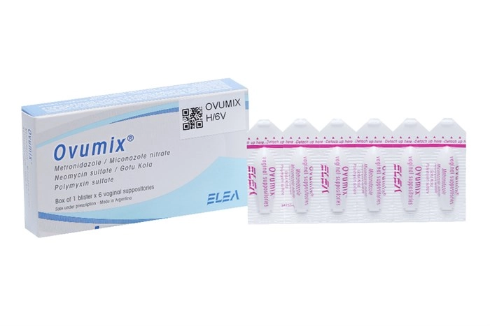 Viên đạn đặt âm đạo Ovumix hộp 6 viên