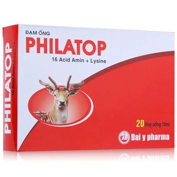 Đạm ống Philatop (Đại Y Pharma) hộp 20 ống x 10ml