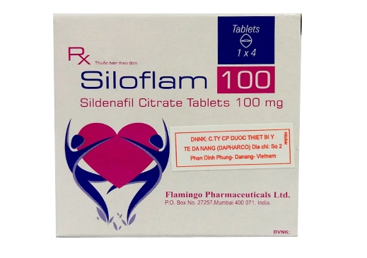 Thuốc điều trị rối loạn cương dương Siloflam 100
 hộp 4 viên