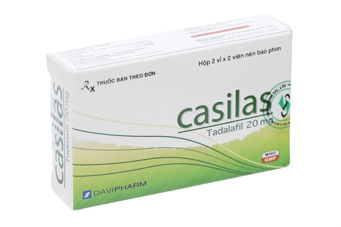 Thuốc trị rối loạn cương dương Casilas 20mg hộp 4 viên