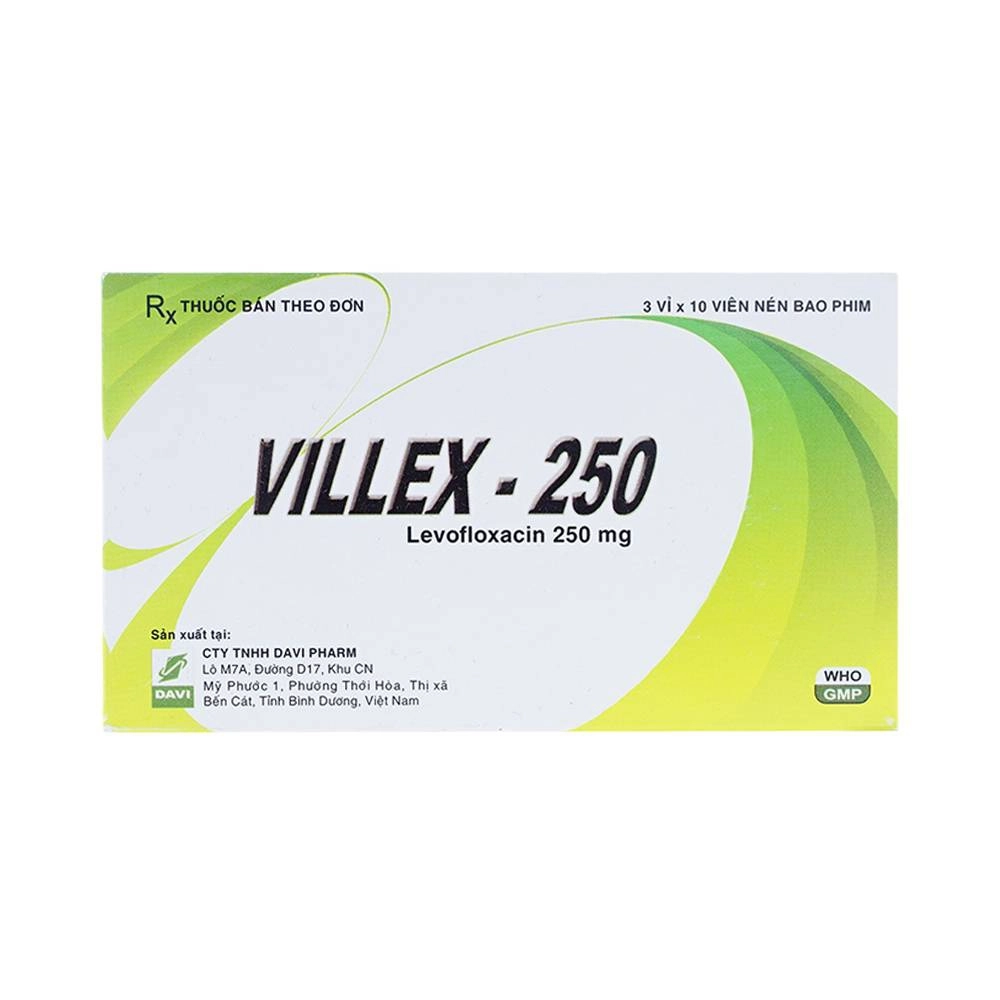Thuốc điều trị các trường hợp nhiễm khuẩn Villex - 250 hộp 3 vỉ x 10 viên