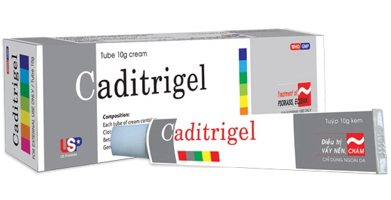 Kem bôi trị nấm da Caditrigel hộp 1 tuýp 10 g