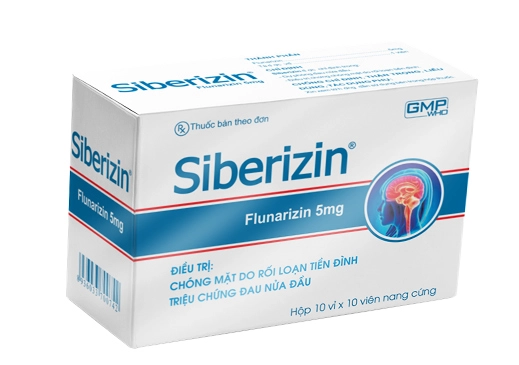 Thuốc điều trị đau nửa đầu Siberizin hộp 10 vỉ x 10 viên
