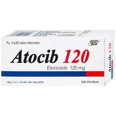 Thuốc xương khớp Atocib 120mg DHG hộp 3 vỉ x 10 viên