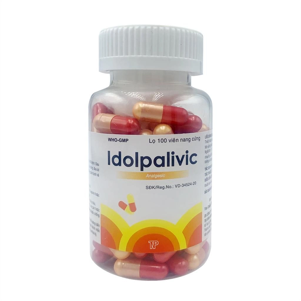Thuốc giảm đau, hạ sốt Idolpalivic hộp 1 lọ 100 viên