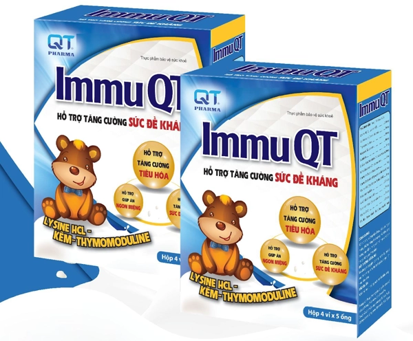 Viên uống giúp tăng cường sức đề kháng Immu QT hộp 20 ống