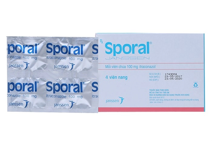 Thuốc kháng nấm Sporal 100mg hộp 4 viên