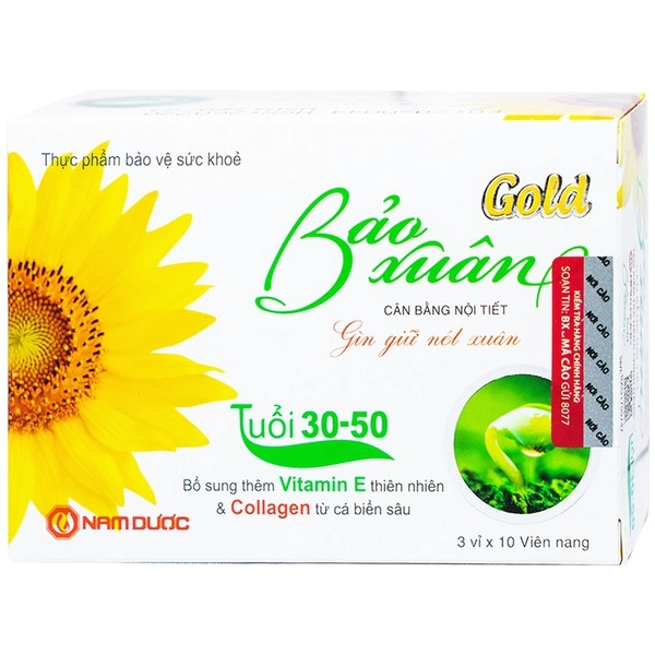 Viên uống cân bằng nội tiết tố nữ Bảo Xuân Gold Tuổi 30-50 hộp 30 viên