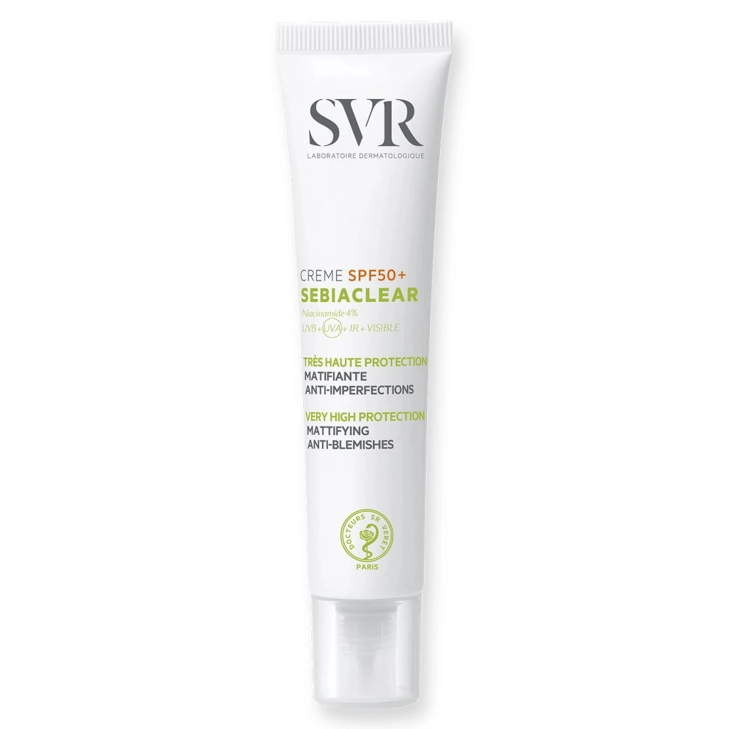 Kem chống nắng cho da dầu mụn SVR Sebiaclear Creme SPF50+ tuýp 40ml