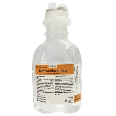 Thuốc nhiễm khuẩn thể cấp tính ở ruột, viêm ổ bụng Metronidazol Kabi chai 500mg