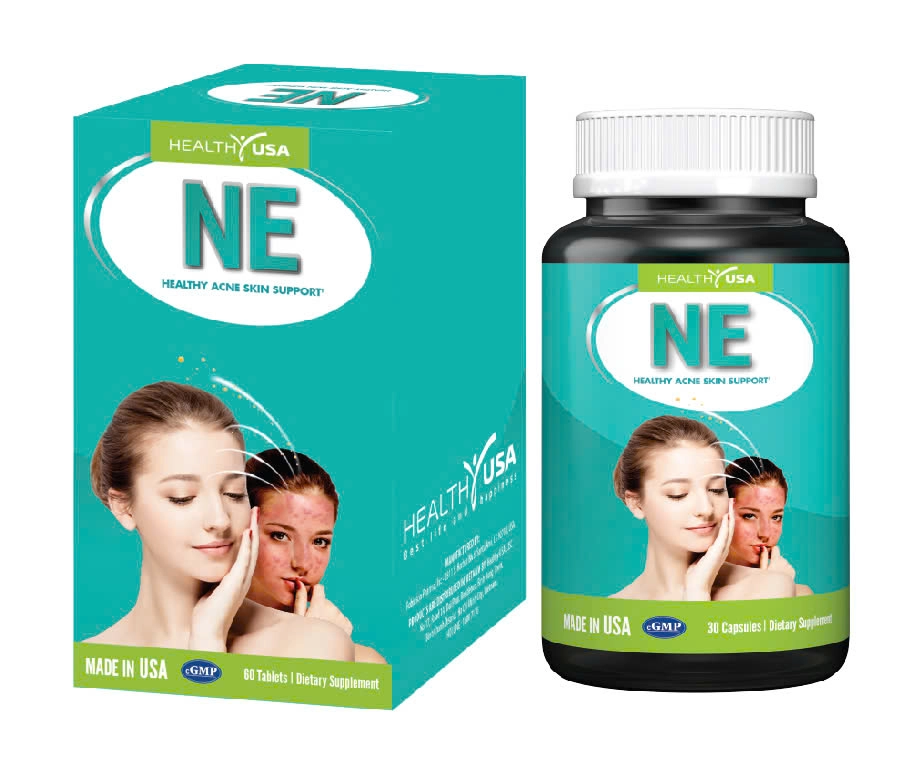 Sạch mụn, mịn da NE Healthy USA hộp 30 viên