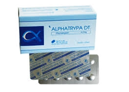 Thuốc giảm sưng, phù nề Alphatrypa DT. hộp 5 vỉ x 10 viên nén phân tán