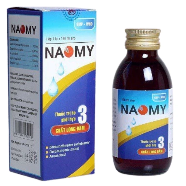 Siro giảm các triệu chứng ho Naomy TW3 hộp 1 lọ x 60ml
