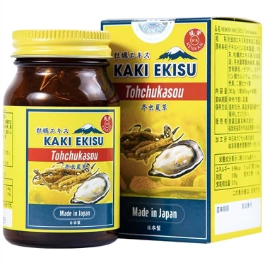 Hỗ trợ tăng cường sinh lý nam giới Kaki Ekisu Tohchukasou Kenkan hộp 1 lọ 60 viên
