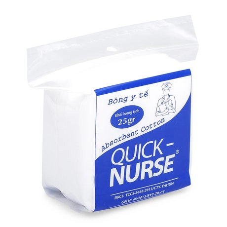 Bông y tế QUICK - NURSE gói 25g
