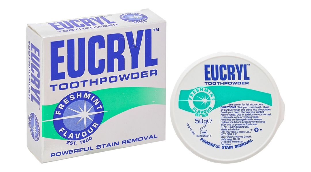 Bột trắng răng EUCRYL ToothPowder hộp 50g
