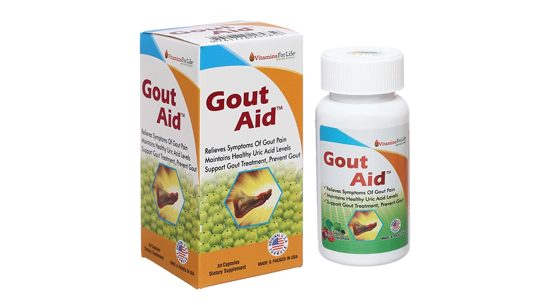 Hỗ trợ xương khớp Gout Aid hộp 1 lọ x 30 viên nang cứng