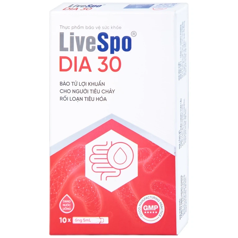 Bổ sung lợi khuẩn Livespo DIA 30 hộp 2 vỉ 5 ống 5ml