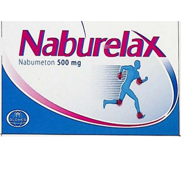 Điều trị viêm xương khớp, viêm khớp dạng thấp Naburelax 500mg Glomed hộp 10 vỉ x 10 viên