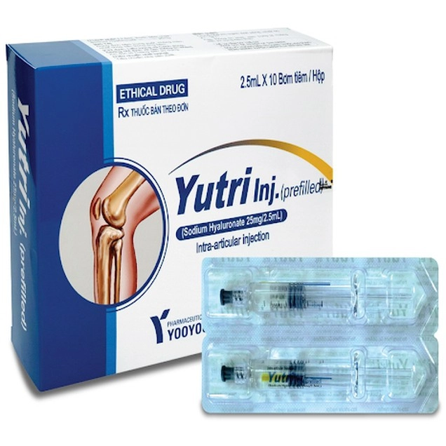 Thuốc tiêm điều trị đau trong viêm xương khớp Yutri Inj YooYoung hộp 10 ống x 2.5ml/ống