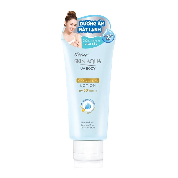 Lotion chống nắng dưỡng thể mát lạnh Sunplay Skin Aqua UV Body tuýp 150g