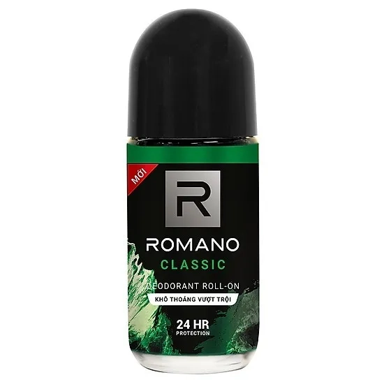 Lăn khử mùi ROMANO CLASSIC 24HR chai 50ml