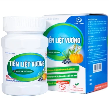 Giúp hạn chế phát triển phì đại tiền liệt tuyến Tiền Liệt Vương Tuệ Linh hộp 1 lọ x 60 viên