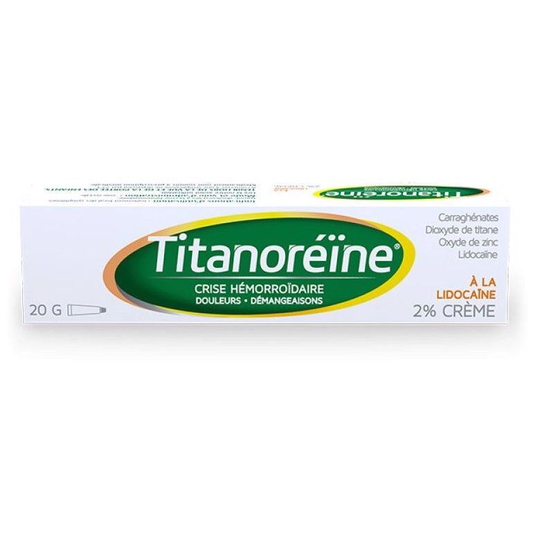 Kem bôi hỗ trợ điều trị trĩ ngoại Titanoreine hộp 1 tuýp 20g