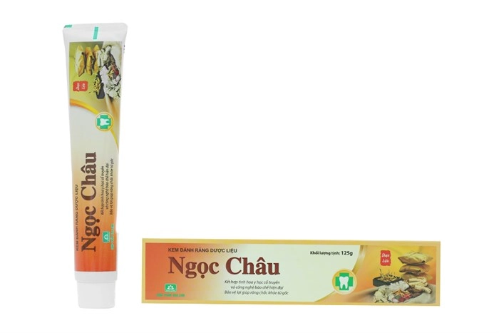 Kem đánh răng dược liệu Ngọc Châu hộp 1 tuýp 125g