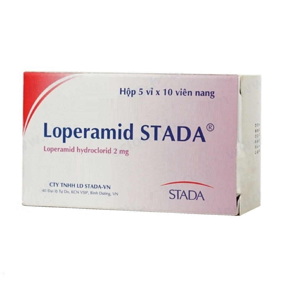 Thuốc trị tiêu chảy Loperamid STADA hộp 50 viên